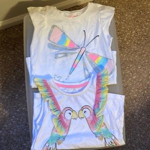 Lot of 2 Summer Tops, Size 6, Gently Worn Condition